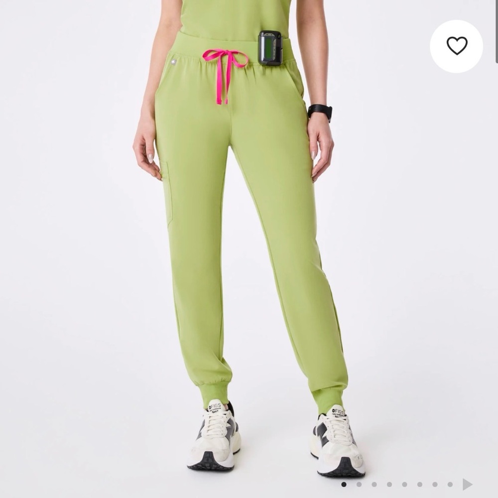 FIGS Matcha HIGH WAISTED Zamora Jogger scrub bottoms